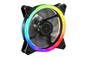 Kabinet Køler - Sharkoon SHARK Blades PWM RGB - Kabinet køler - 120mm - Sort - 4044951034307