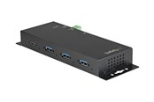 USB hub - StarTech.com 4 Port USB C Hub 10Gbps - Metal Industrial USB 3.2/3.1 Gen 2 Type-C Hub - 3A/1C - USB-C or USB-A Host - Mountable - ESD/Surge (HB31C3A1CME) - hub - 4 ports USB hub - 4 ports - Sort - HB31C3A1CME
