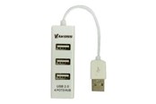USB hub - Vakoss TC-234UX - hub - 4 ports USB hub - 4 ports - Hvid - TC-234UX