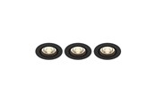 Lamper - Philips Impala indbygningsspots LED 6W 2200-2700K WarmGlow dæmpbar, sort, 3-pak - 929002663733