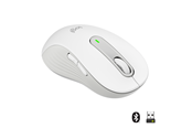 Mus - Logitech Signature M650 Large Wireless Off-White (Left Handed) - Mus - Optisk - 5 knapper - Hvid - 910-006240