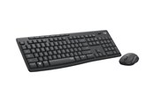 Tastatur - Logitech MK295 Silent - keyboard and mouse set - QWERTZ - Swiss - graphite - Tastatur & Mus sæt - Schweizisk - Sort - 920-009796