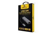 USB hub - Gembird Cablexpert USB hub - 3 ports - Grå - A-AMU3-LAN-01