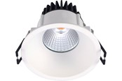 Lamper - Nordtronic Velia indbygningsspot rund 10,9W LED 3000K, mat hvid - 31111013