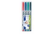 Skrive- og Tegneværktøjer - Staedtler Lumocolor Non-P S 0,4mm 4 ass/boks - 311 WP4