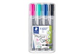 Skrive- og Tegneværktøjer - Staedtler Lumocolor Flip C-Marker 2mm 4 ass/boks - 356 WP4