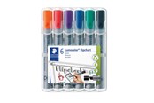 Skrive- og Tegneværktøjer - Staedtler Lumocolor Flip C-Marker 2-5mm 6 ass./boks - 356 B WP6