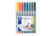 Skrive- og Tegneværktøjer - Staedtler Lumocolor Non-P M 1,0mm 8 ass/boks - 315 WP8