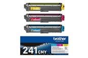 Blæk, Toner & Forbrugsstoffer - Brother TN241CMY / TN241 CMY 3-Pack Yellow Cyan Magenta Toner - TN241CMY