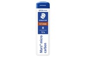 Skrive- og Tegneværktøjer - Staedtler MARS MICRO MINE 0,5mm H, 12 ETUIER Á 12 MINER - 250 05-H