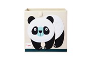 Børneværelse - 3 Sprouts Storage Box - Black & White Panda - IBXPND