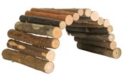 Kanin & gnaver - Trixie Flexible Bark Wood Bridge Small Animals 28x17cm - TX62152