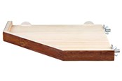 Gnavere - Trixie Corner Shelter Platform Bark Wood 28x28cm - TX62166