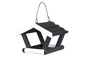 Fuglebure, huse & tilbehør - Trixie natura bird feeder hanging pine wood 17 × 19 × 14 cm black/white - TX55803