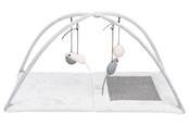 Katte - Trixie Junior Scratching mat/playing arch sisal rug/plush 60 × 33 × 42 cm grey/light grey - TX43114