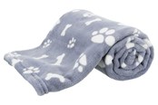 Hunde - Trixie Dog Blanket Kenny Plush Blue 75x50cm - TX37090