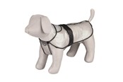 Hunde - Trixie Tarbes raincoat S: 34 cm transparent/black piping - TX3001