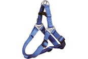 Hunde - Trixie Premium One Touch harness M: 50–65 cm/20 mm royal blue - TX204502