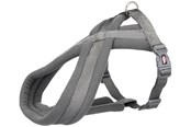 Hunde - Trixie Premium touring harness XS–S: 30–55 cm/15 mm graphite - TX203616