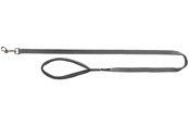Hunde - Trixie Premium leash L–XL: 1.00 m/25 mm graphite - TX200316