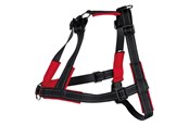 Hunde - Trixie Lead'n'Walk Soft training harness S–M: 45–70 cm/25 mm black - TX13055