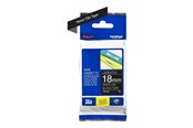 Papir, Fotopapir og Etiketter - Brother TZE345 - White On Black - Roll (1.8 cm x 8 m) - TZe345
