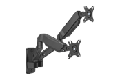 Skærmholder - DUTZO Skærmholder til 2 skærme (17"-32") - Vægmonteret udgave (Sort) - MMWA-2