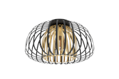 Lamper - EGLO ENCINITOS loftlampe, sort/guld - 99664