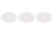 Lamper - EGLO FUEVA 5 indbygningsspot Ø86mm, 3000K, 3-trins dæmp, 3-pak, hvid - 31172