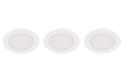 Lamper - EGLO FUEVA 5 indbygningsspots LED 3000K 3-trins dæmp, 3-pak, hvid - 31174