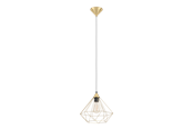 Lamper - EGLO TARBES pendel, Ø325 mm, børstet messing - 43679