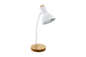 Lamper - EGLO VERADAL bordlampe, hvid/træ - 98832