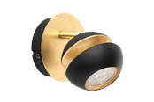 Lamper - EGLO NOCITO væglampe, sort/guld - 95482F