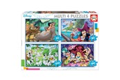 Puslespil - Educa Puslespil Multi 4 Disneyklassikere Wood - 80-18105