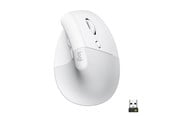 Mus - Logitech Lift Right Vertical - White - Ergonomisk mus - Optisk - 6 knapper - Hvid - 910-006475