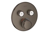 Brus og monteringstilbehør - Grohe Grohtherm SmartControl Termostat til indbygning med to ventiler, børstet hard graphite - 29119AL0