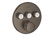 Brus og monteringstilbehør	 - Grohe Grohtherm SmartControl Termostat til indbygning med 3 ventiler, børstet hard graphite - 29121AL0