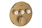 Brus og monteringstilbehør	 - Grohe Grohtherm SmartControl Termostat til indbygning med 3 ventiler, børstet cool sunrise - 29121GN0