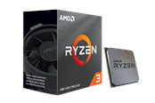 CPU - AMD Ryzen 3 4100 Wraith Stealth CPU - 4 kerner - 3.8 GHz - AMD AM4 - AMD Boxed (med køler) - 100-100000510BOX