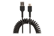 USB kabel - StarTech.com 20in (50cm) USB A to C Charging Cable Coiled - R2ACC-50C-USB-CABLE