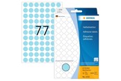 Papir, Fotopapir og Etiketter - HERMA 2233 Multi-purpose labels / colour dots Ø 13 mm round blue permanent adhesion for hand lettering - 2233