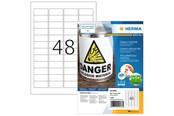 Papir, Fotopapir og Etiketter - HERMA Weatherproof outdoor film labels A4 45.7 x 21.2 mm white - 9536