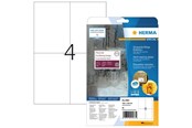 Papir, Fotopapir og Etiketter - HERMA Weatherproof film labels A4 105 x 148 mm white extremely strong adhesion - 4583