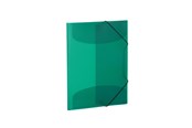 Mapper og Clipboards - HERMA Elasticated folder A4 PP translucent dark green - 19509