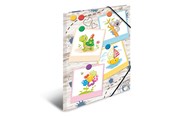 Mapper og Clipboards - HERMA Elasticated folder A3 Cardboard Sandbox Friends - 19796