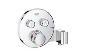 Blandingsbatterier og armaturer - Grohe Grohtherm SmartControl Termostat med indbygget installation med 2 ventiler og integreret bruseholder, krom - 29120000