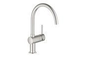 Blandingsbatterier og armaturer - Grohe Minta køkkenarmatur, C-tud, supersteel - 32917DC0
