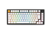 Tastatur - Glorious GMMK PRO 75% Pre-built ISO - Nordisk - Black - Gaming Tastatur - Uden Numpad - Nordisk - Hvid - GLO-GMMK-P75-FOX-ISO-B-N