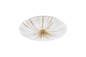 Lamper - EGLO NIEVES plafond Ø51 cm, 30,8W LED, 3710 lm, hvid/guld - 900501