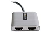 Skærmkabel - StarTech.com USB-C to Dual HDMI MST HUB Dual HDMI 4K 60Hz USB Type C Multi Monitor Adapter for Laptop w/ 1ft (30cm) cable - MST14CD122HD